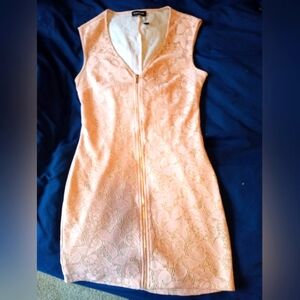 Bebe zip up dress small